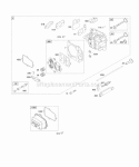 Part Location Diagram of 697230 Briggs and Stratton Gasket-cylinder Head